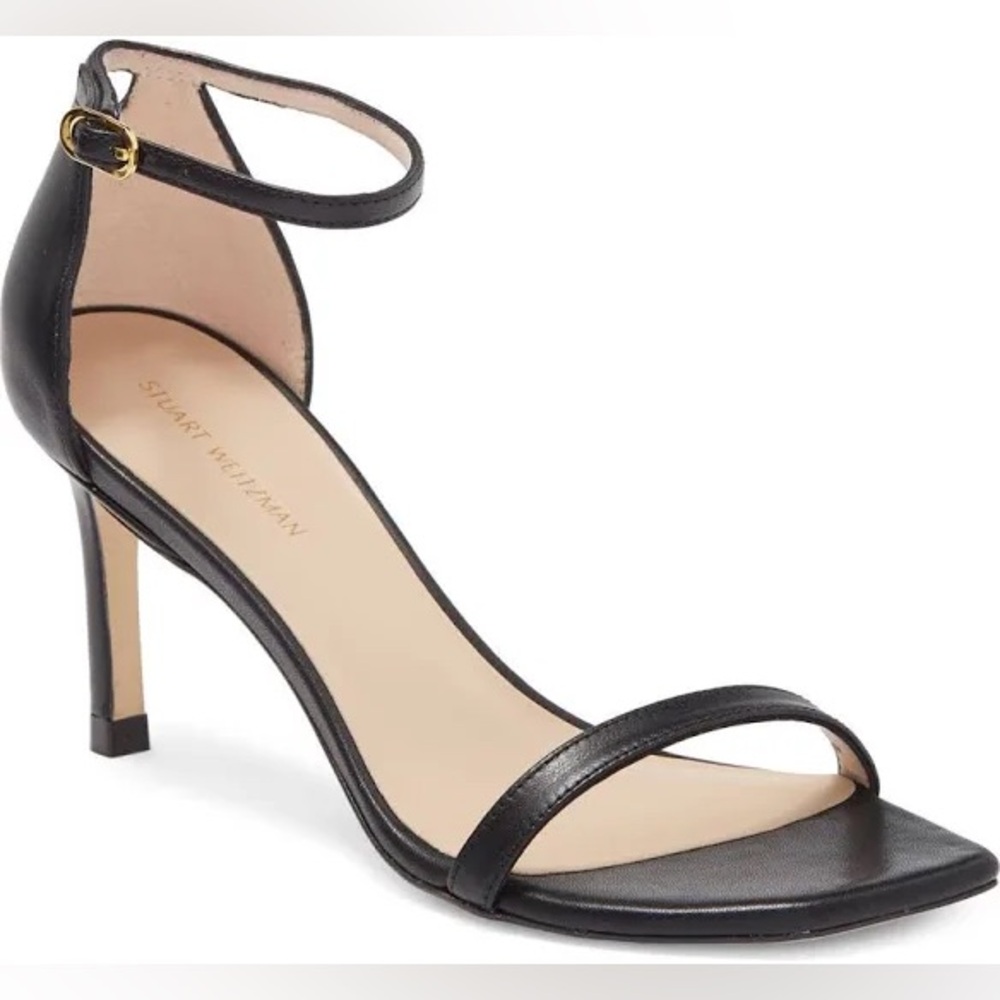 Stuart Weitzman Black Minimalist Heels